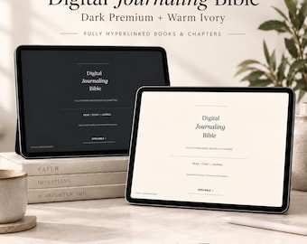 Digital Journaling Bible PDF Hyperlinked Study Right or Left Journal Reading for Goodnotes iPad Android reMarkable Noteshelf Xodo Notability