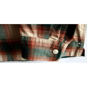Vintage Filson Elk Heights Camp Shacket Rust Pine Grove Plaid Flannel Mens 3XL image 8