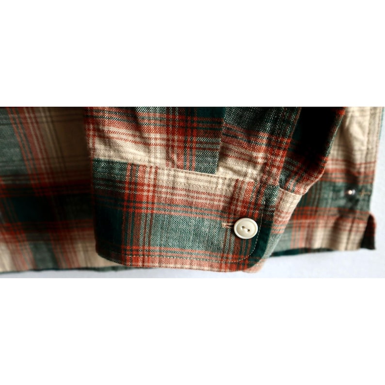 Vintage Filson Elk Heights Camp Shacket Rust Pine Grove Plaid Flannel Mens 3XL image 8