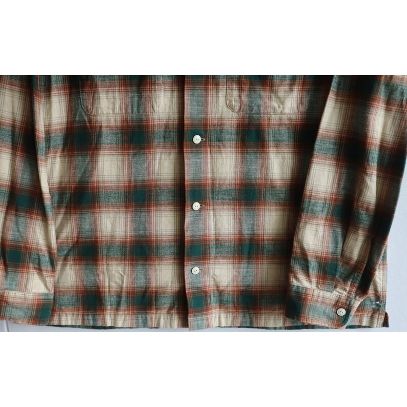 Vintage Filson Elk Heights Camp Shacket Rust Pine Grove Plaid Flannel Mens 3XL image 6