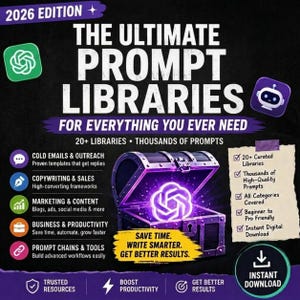 1000+ AI Prompts Library Resource Guide | Boost Productivity SEO Creative Art | Best Free Tool Libraries PDF | Claude ChatGPT Gemini