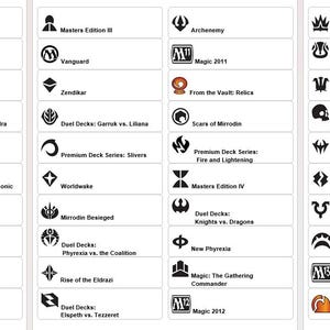 Magic: The Gathering Set Labels (printable digital file)