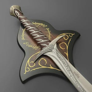 Espada de fantasía personalizada hecha a mano, réplica de espada élfica, espada de fantasía personalizada, regalo único para él o ella, regalos para él con vaina