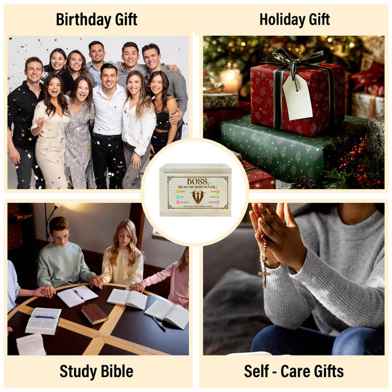 Personalized Leadership Bible Verse Box for Men, Christian Boss Gift ...