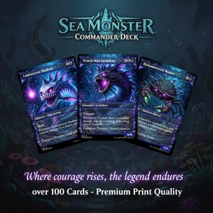 Mtg Deck Box Sea Creature - Etsy