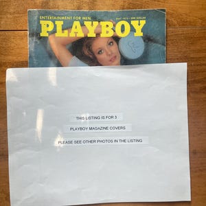 3 vintage playboy magazine covers 1970’s