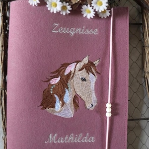 Certifikatmapp * Boho häst * personligt färgval