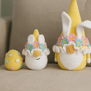 Crochet pattern Gnome, Crochet pattern Gnome with egg, Crochet amigurumi pattern Cute Gnome, Gnome amigurumi