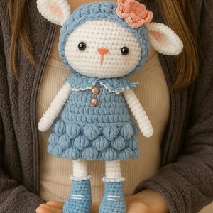 Lily the Lamb crochetm, Lily the lamb pattern , amigurumi pattern, LAMB CROCHET AMIGURUMI pattern, easy amigurumi