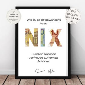 Geldgeschenk ERROR 404 | digitaler Download | Lustige Geschenkidee | Last Minute Geschenk | Geld statt Geschenk  | W179