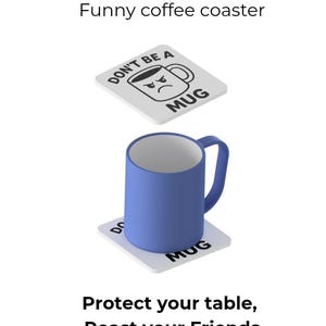 Coffee coaster Gift, Office Humor