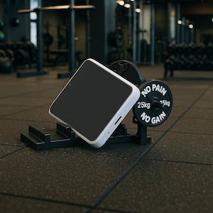 3D gedruckter Telefon / Tablet Ständer, Gym Fitness Geschenk