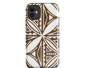 Bruin Samoaans ontwerp stoer hoesje voor iPhone®