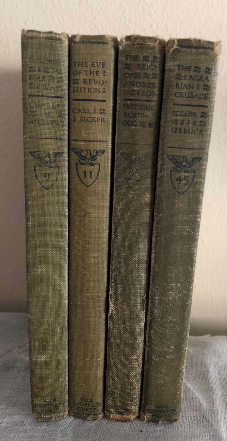 Set of 4 Chronicles of America History Books by Yale image 0