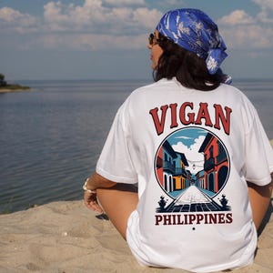 Vigan Philippines T-shirt, Philippines Travel Tee, Vintage Style Shirt, Retro Souvenir Top, Gift for Traveler, Philippines-inspired