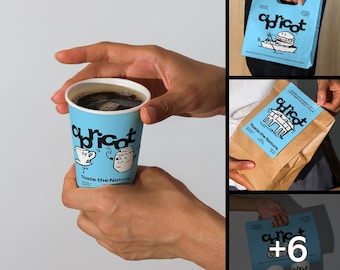 Kaffee Mockup Bundle: Cafe Branding & Verpackung (PSD Layered, 10 Mockups)