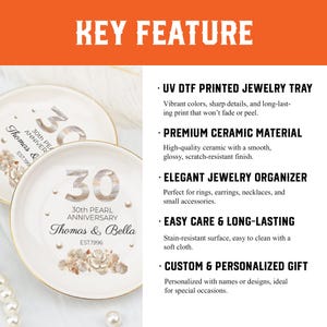 Custom Zodiac Jewelry Dish with Planet Design & Inspirational Quote, Personalized Name Text, Birthday Gift for Girlfriend Mom Sister Decor image 6