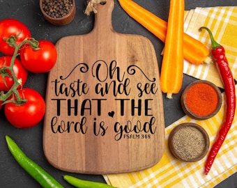 Christian Cutting Board Designs, Bible Verse Quotes (SVG PNG)
