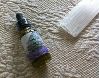 Dream Protection Massage Oil- Organic Yarrow, Mugwort, Lavender
