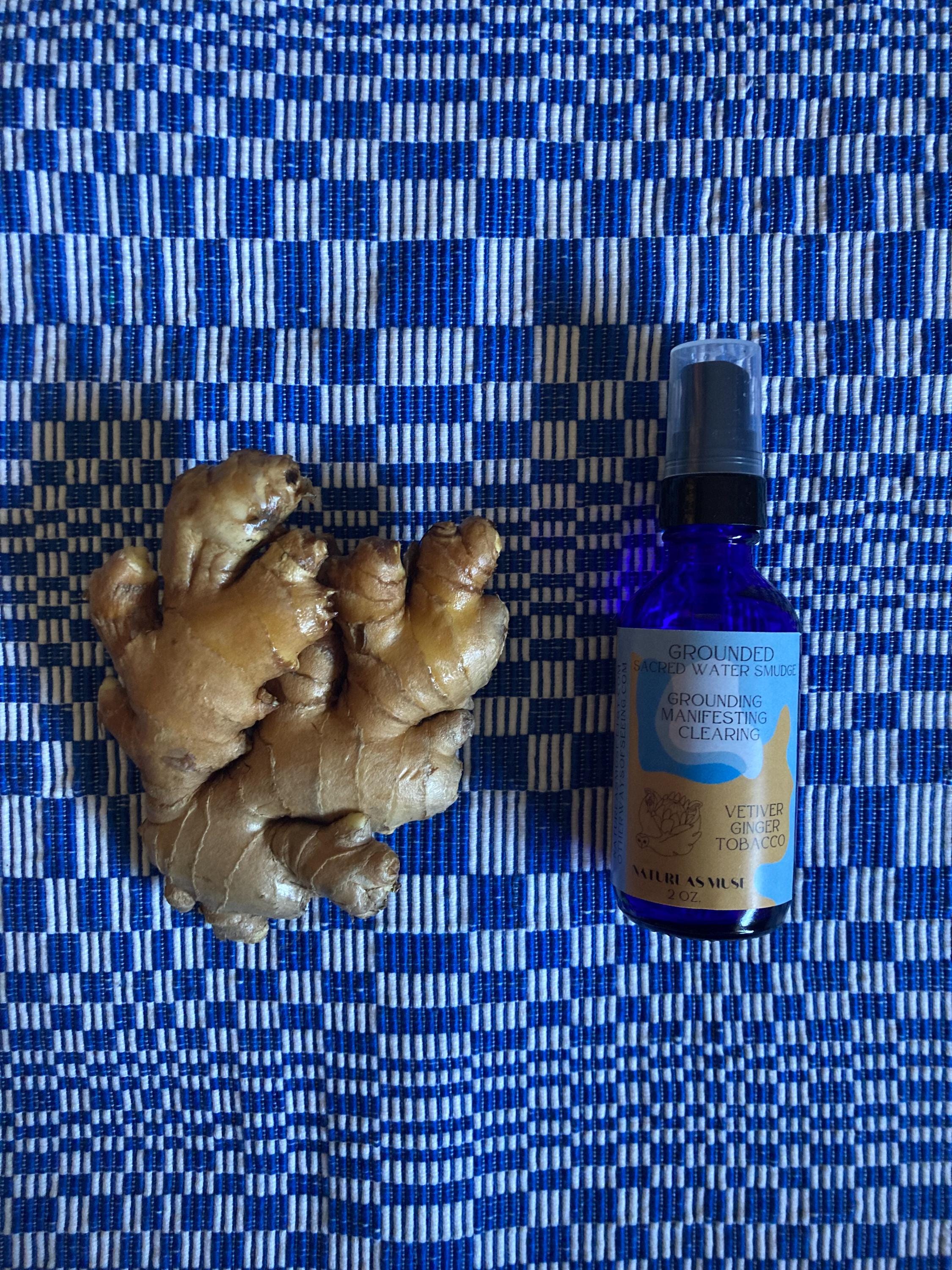 grounded tobacco GROUNDED- Vetiver + Ginger + Tobacco Water Smudge Spray