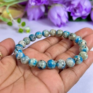 8MM K2 Jasper Stone Round Beaded Stretchable Bracelet image 12