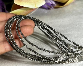 2MM Pyrite Cutting Beaded Stone Anklet Minimalist Dainty Anklet Prosperity Wealth Manifestation Gift