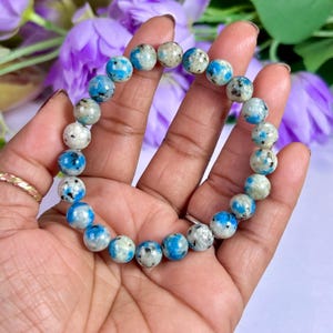 8MM K2 Jasper Stone Round Beaded Stretchable Bracelet image 11