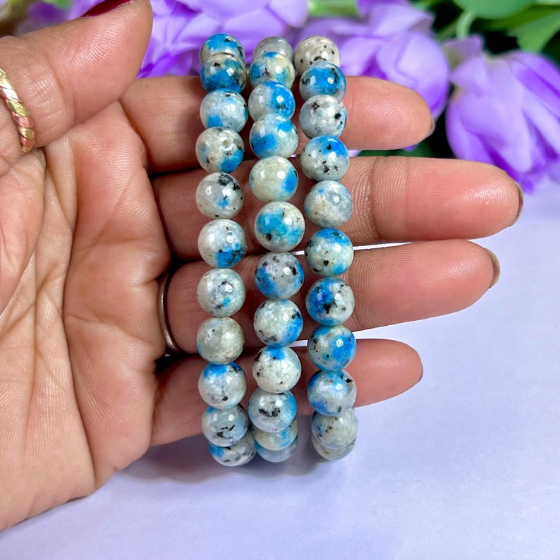 8MM K2 Jasper Stone Round Beaded Stretchable Bracelet image 13