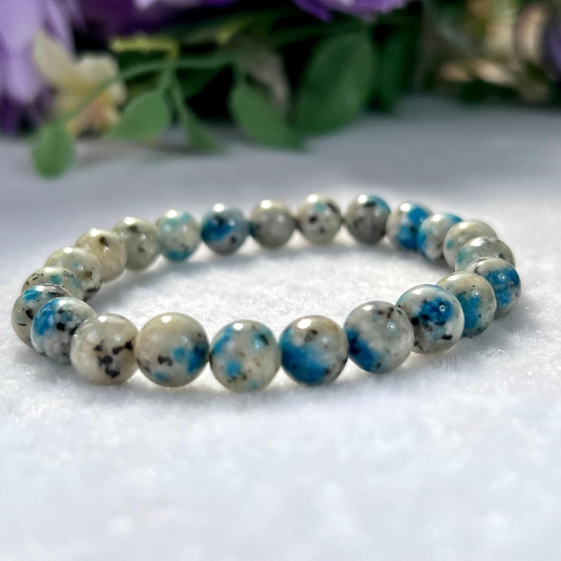 8MM K2 Jasper Stone Round Beaded Stretchable Bracelet image 4