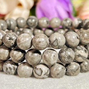 8 mm flintstenspärlad stretcharmband, meditation, reiki healing, andlig gåva för kristall