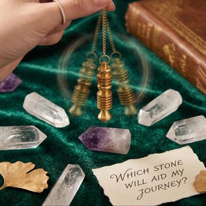 Metal Pendulum Divination Tools for Healing, ISIS 16 Ring Dowsing, Metaphysical Gift for All