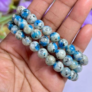 8MM K2 Jasper Stone Round Beaded Stretchable Bracelet image 1