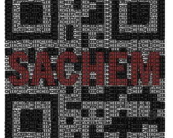 Sachem QR-kod värmeöverföringslapp