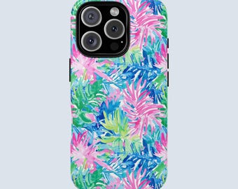 Tropical Phone Case | Tropical Palm Leaf Phone Case | Coastal Beach Aesthetic Gift | iPhone Case | Samsung Case |