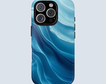 Ocean Blue Phone Case | Blue Ocean Marble Phone Case | iPhone 17 16 15 14 13 12 11  Samsung Galaxy S25 S24 S23 S22