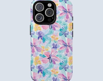 Watercolor Floral Phone Case | Pastel Spring Case | Summer Phone Case | Flower Phone Case | | iPhone 17 16 15 14 13 12 11 Pro | Samsung