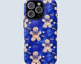 Gingerbread Joy Phone Case | Festive Christmas |iPhone 17 16 15 14 13 12 11 Pro Max | Samsung S25 S24 S23