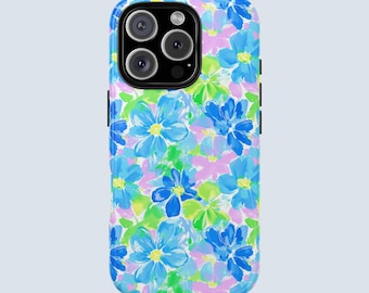 Floral Phone Case | Tough Phone Cover | Vibrant Floral Design | Flower Phone Case | Summer | iPhone & Samsung