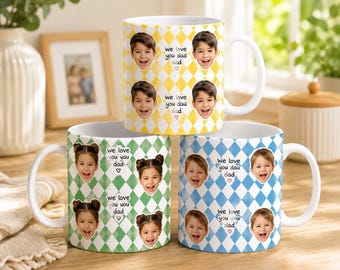 Custom Photo Dad Mug – Personalized Best Dad Ever Gift, Father’s Day Birthday & Christmas Mug for Dad, New Dad Gift 2026