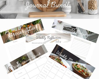 Homemaking Planner & Journal Bundle | Printable PDF