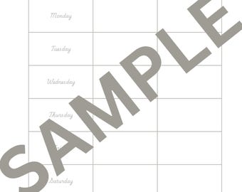 Planificador de limpieza semanal / Programa de limpieza imprimible / Organización del hogar y tabla de tareas (PDF)