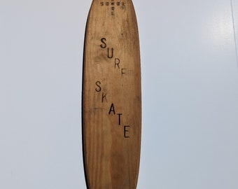 Original 1960s SOKOL SURF SKATE 22" x 5.25" Collectible Wooden Skateboard Deck