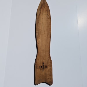 Original 1960s SOKOL SURF SKATE 30&quot; x 5.5&quot; Fishtail Collectible Wooden Skateboard Deck