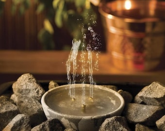 Tazza aromatica in pietra / Fontana gorgogliante per sauna o spa / Regalo per gli amanti del benessere