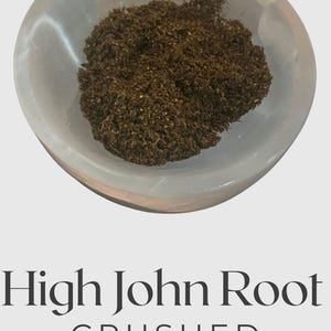 High John Root Crushed – Traditional Hoodoo & Folk Magic Root for Power, Success, and Luck