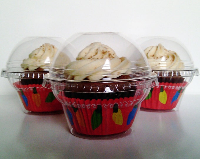 30 Crystal Clear Cupcake Favor Cups / Boxes / Holders / Etsy