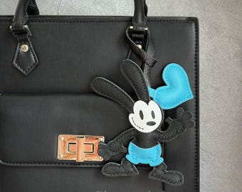 オズワルド＆ミッキー 両面レインボーアクリルチャームキーホルダー