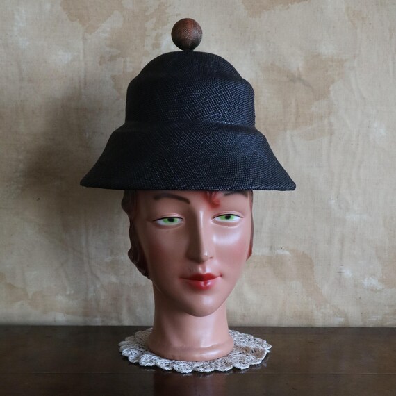 Vintage Da-Me Straw Hat Da-Me Pink and Red Roses Wide Brim Natural Straw Hat  main image 4