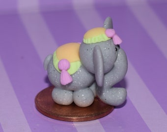 Miniature Elephant with Blankets