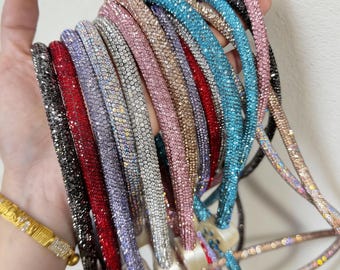 Luxury rhinestone dog leash, stylish pet walking accessory, a gift for dog lovers